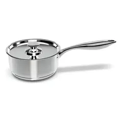 WENS - Olla De Acero Inoxidable Con Tapa 1,7l Cacerola Color Plateado
