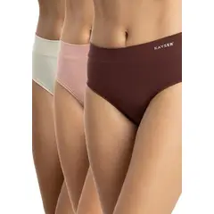 KAYSER - Pack 3 Calzones Hi-Leggs Algodón Mujer  P311.80-ROS1