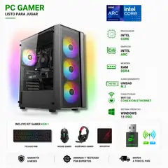 INTEL - Pc Gamer Core i5-12400F - 16GB RAM - ARC B580 - 1TB - Wifi - AX65