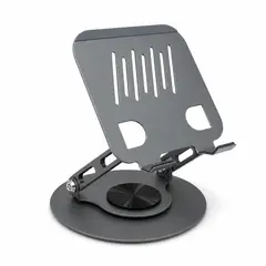 GENERICO - Soporte para Tablet de Aluminio Giratorio 360° Ajustable y Plegable de Escritorio 7,9 a 13 Pulgadas