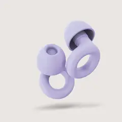 HYPNOS - Tapones para Oídos Reutilizables e Hipoalergénico Silicona 30 db Morado