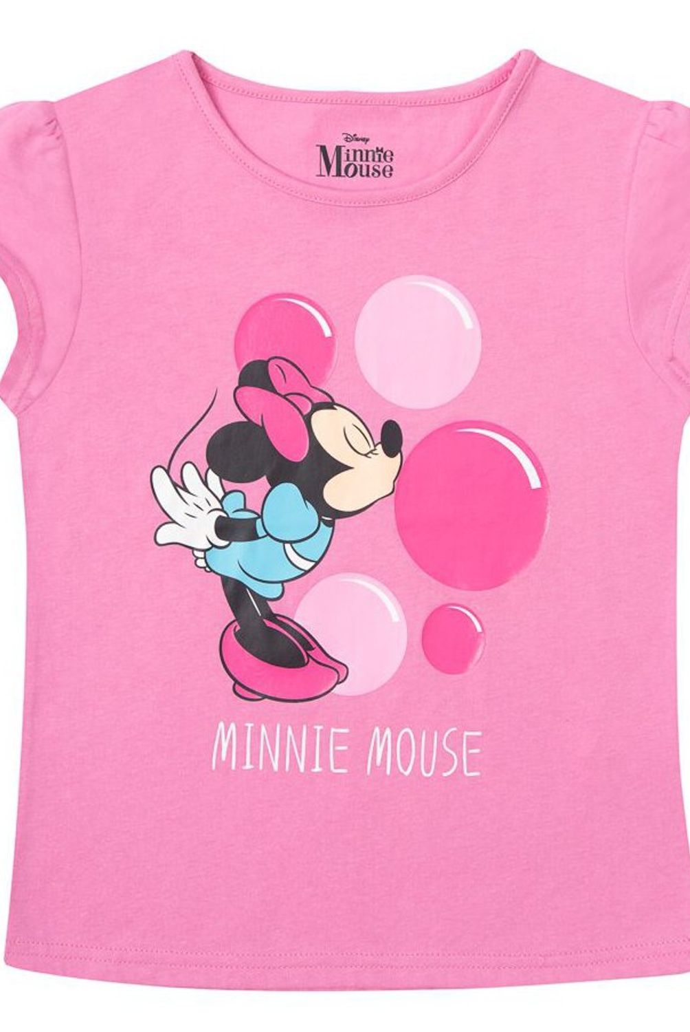 DISNEY - Polera Niña Minnie Globo Fucsia Disney