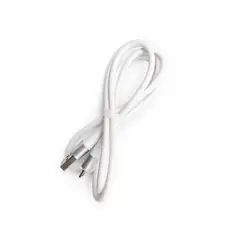 GENERICO - Cable USB-A a Micro USB V8 de Silicona 1 m Carga Rápida y Datos hasta 18W Blanco