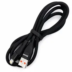 GENERICO - Cable Cargador USB A a Lightning Compatible con iPhone 1 m Carga Rápida y Datos Negro