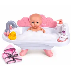 GENERICO - Muñeca Bañera De Juguete Con Bebé Incluida Y Accesorios De Baño