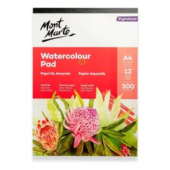 MONT MARTE - Bloc Acuarela Grano Grueso A4 300 Gm2 12 Hojas