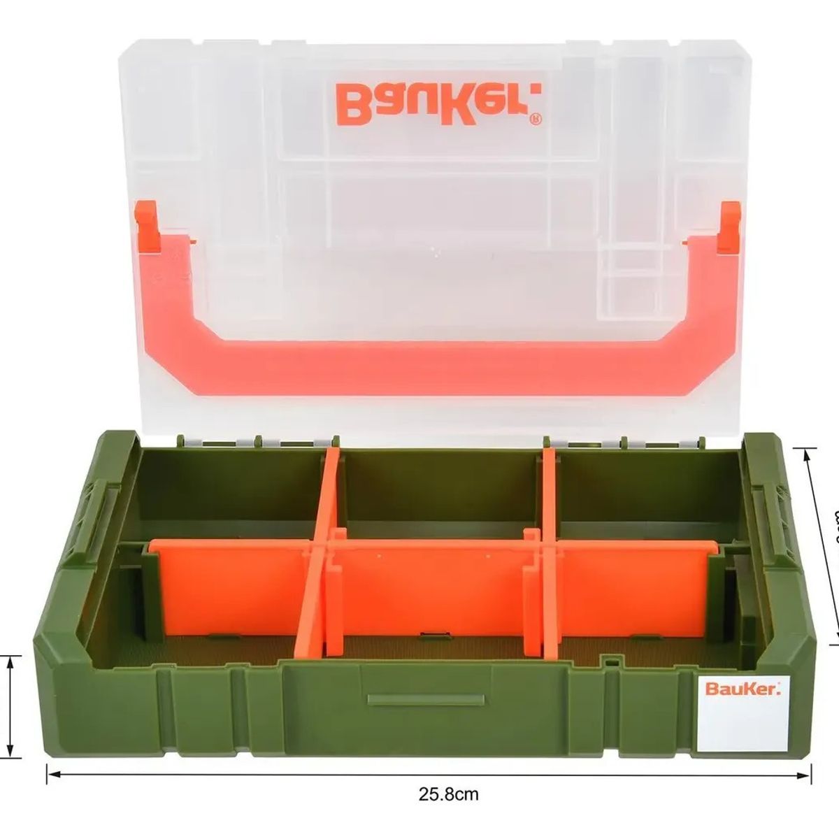 TODOCAJAS - Caja Organizadora Modular Apilable 2 Piezas Plástico Bauker