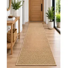 MYLHOGAR - Alfombra Pasillera Estilo Sisal 60x200 cm De Trama Texturizada Para Pasillos Y Entradas
