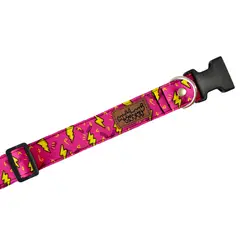 MUMUMU RUFF - Collar Ajustable para Perro Mumumú Ruff Oh Rayos Rosa L