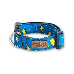 MUMUMU RUFF - Collar Ajustable para Perro Mumumú Ruff Oh Rayos Azul M