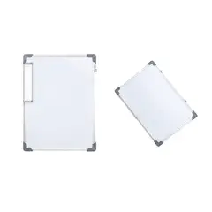 GENERICO - Pizarra Blanca Doble Cara 40x35 cm con Marco Resistente