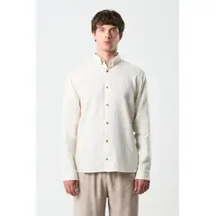 VELEZ - Vélez Camisa Manga Larga Semi Fitted Hombre Roma Arena
