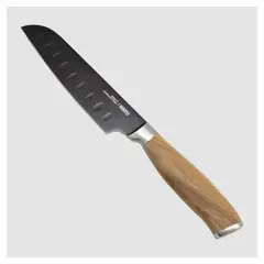 WAYU - Cuchillo Santoku 5.5 Pulgadas con Mango Tipo Madera