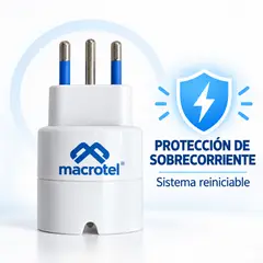 MACROTEL - Adaptador Schuko 10A 1500W