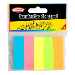 ARTEL - Marcador De Páginas De Papel 5 Colores 100 Hojas