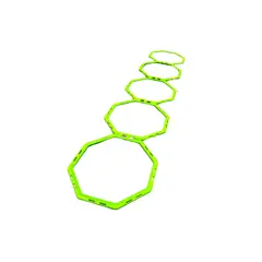 MUUK - Set Anillos de Coordinación 12 Unidades para Fútbol, Fitness y Entrenamiento Deportivo