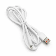 GENERICO - Cable USB-A a Lightning para iPhone 1 m Silicona Carga y Datos Blanco