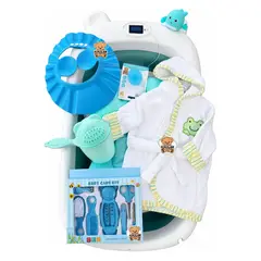 GENERICO - Bañera Ducha Tina Plegable Termómetro + Accesorios