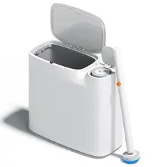 GENERICO - Basurero Inteligente Para Baño Con Botón De Apertura Cepillo Limpiador WC Recargas De Espuma Aromas