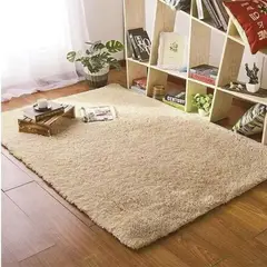 GENERICO - Alfombra Peluda Tipo Shaggy 200x300 Color  Beige