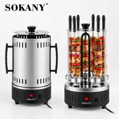SOKANY - Brochetera Eléctrica Automática SK-6111 6 Brochetas