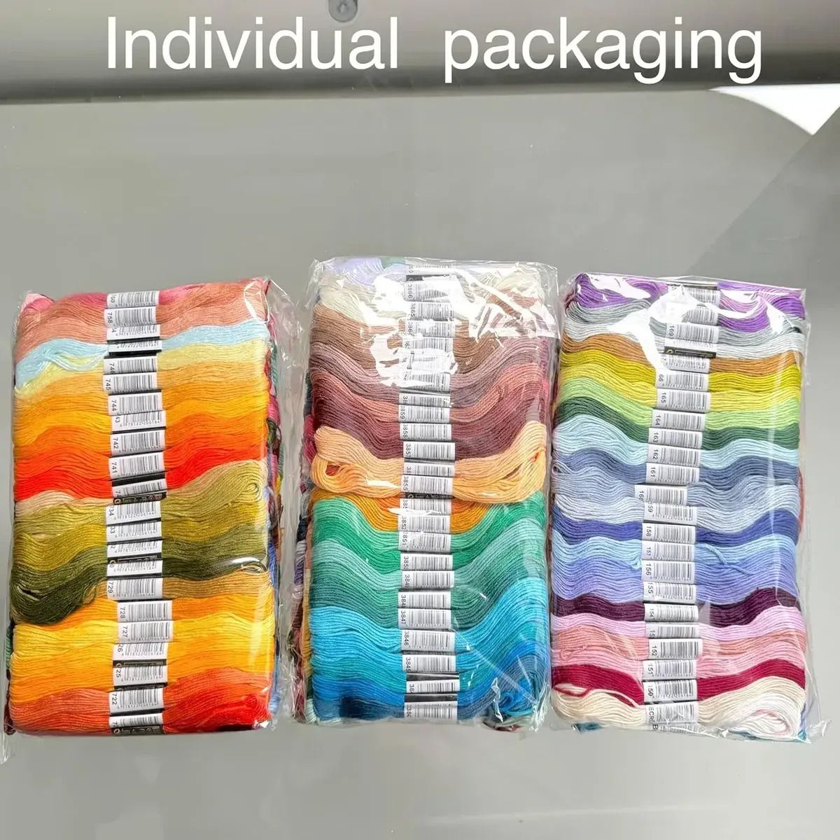 VIDA BUENAS - Hilos De Bordar 447 Unidades Gama Colores Con 36 Accesorios