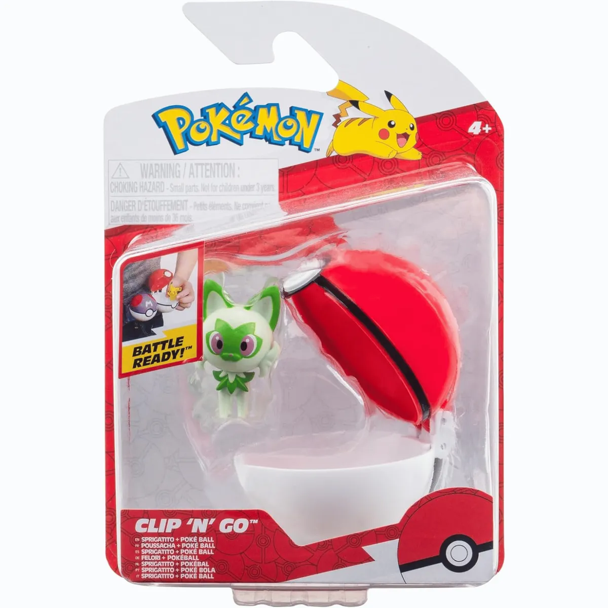 POKEMON - Pokemon Clip 'N' Go Figura 5 Cm Sprigatito