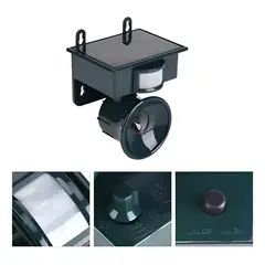 GENERICO - Repelente Ahuyentador Solar Ultrasonido Gatos Perros Aves Verde Oscuro