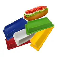 GENERICO - 10 Porta Completos Plástico Completero Reutilizable Hot Dog