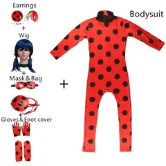 DANWEILE - Disfraz de Halloween para niños - Disfraz de mariquita roja