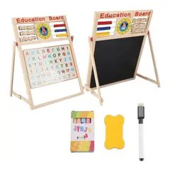 GENERICO - Pizarra Magnética Doble Para Niños Educativa