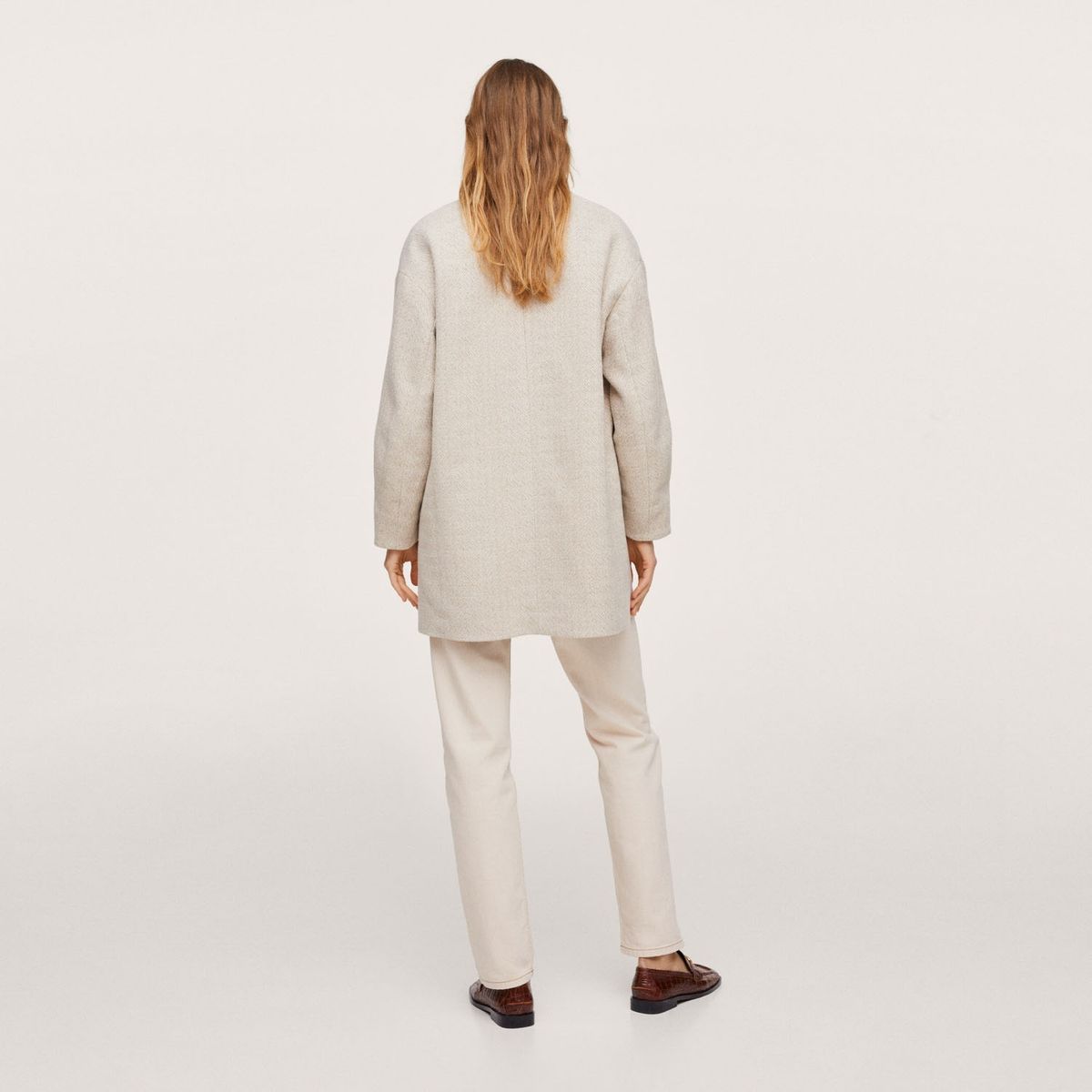 MANGO - Abrigo Espigado Doble Boton Willy Mujer