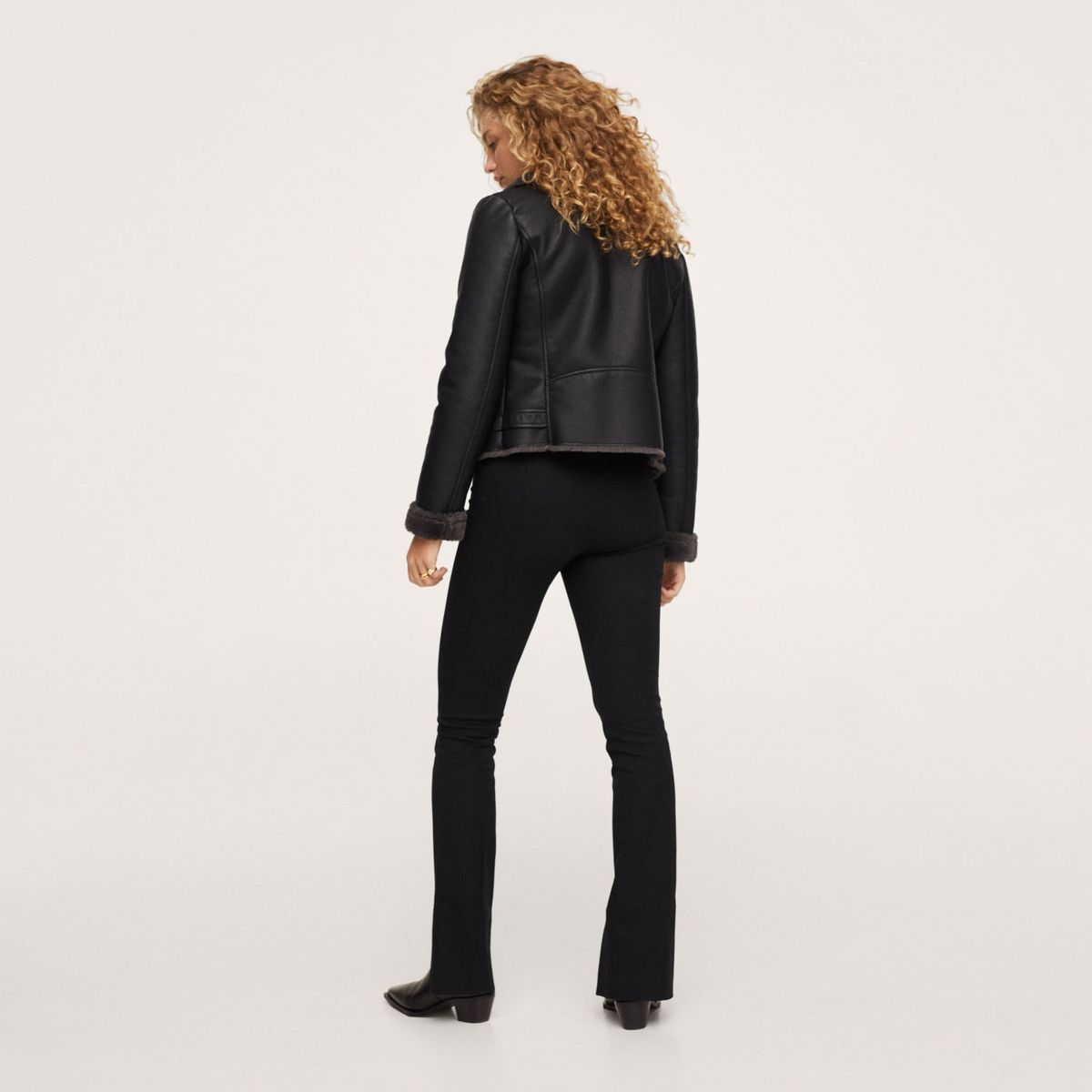 MANGO - Chaqueta Biker Doble Faz Cadi Mujer