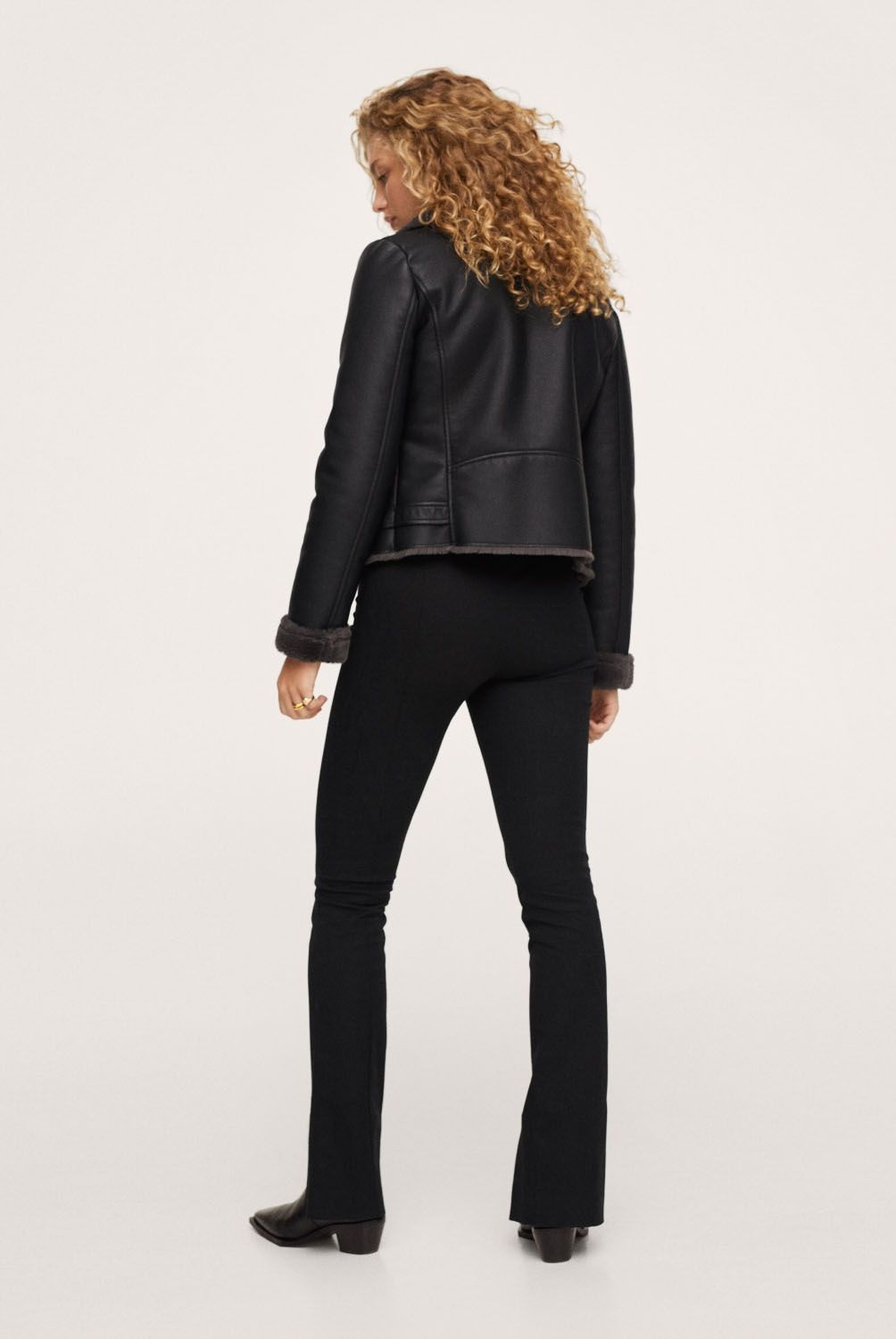 MANGO - Chaqueta Biker Doble Faz Cadi Mujer