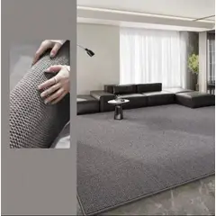 GENERICO - Alfombra Decorativa Tejida 200 x 240 cm tipo Sisal Gris Para Living