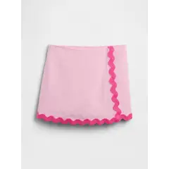 GAP - Falda Niña Lino Rosado