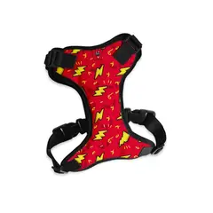 MUMUMU RUFF - Arnés Pechera Ajustable para Perro Mumumú Ruff Oh Rayos Rojo M