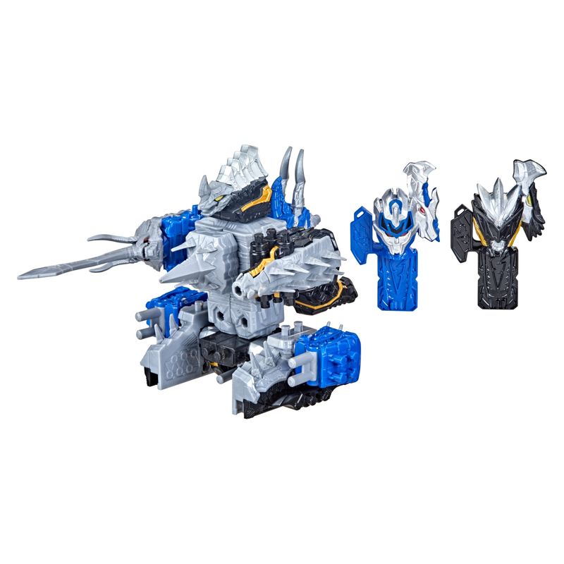 POWER RANGERS - Power Rangers Figura de Acción Dino Fury Zords Ranger Azul Y Negro