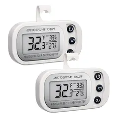 GENERICO - Termómetro digital para refrigerador y congelador con pantalla LCD y función de