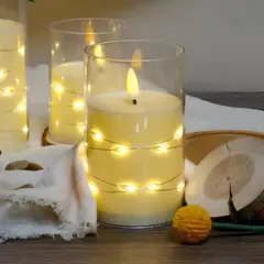 GENERICO - Vela Led Decorativa de 12 cm con Luz Cálida para Ambientes