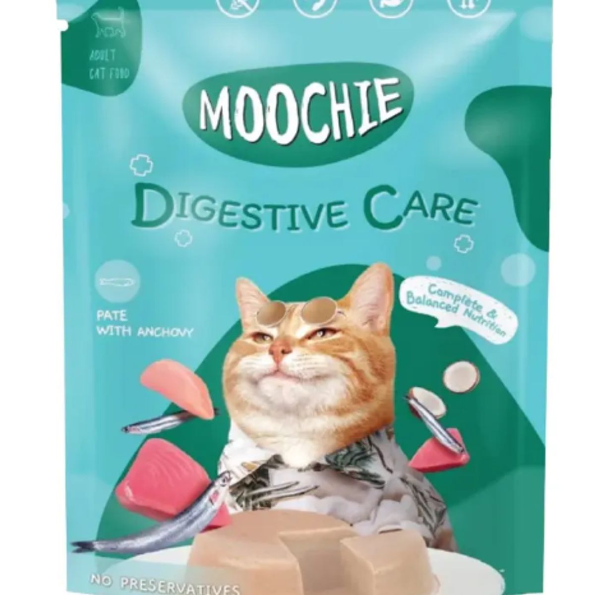 BUEN AMIGO - Sachet Moochie Gato Digestive Care 70gr (pack 12)