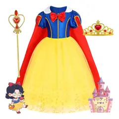 GIOIO - Disfraz Princesa Blancanieves Niña