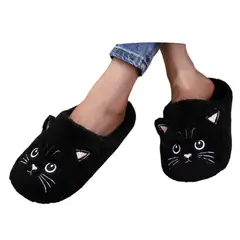 VATYERTY - Pantuflas Mujer Gato Negro