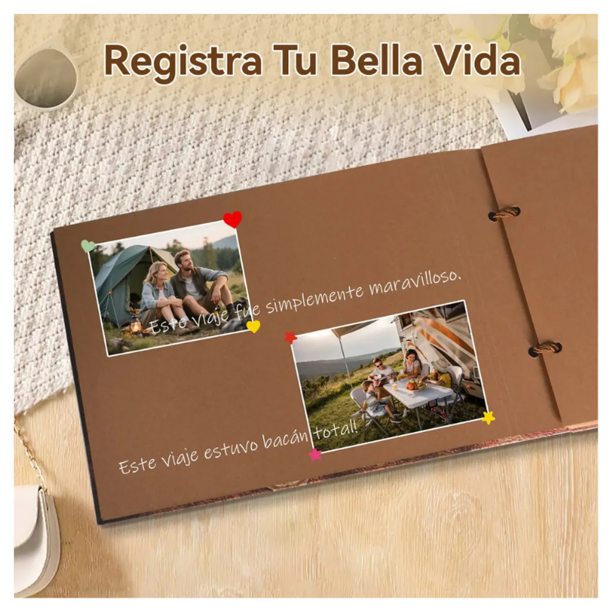 GENERICO - Set Álbum De Fotos Nuestro Libro De Aventuras compartir en familia genérico