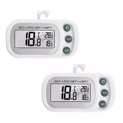 GENERICO - Termómetro digital para refrigerador y cocina con pantalla LCD y función máxima