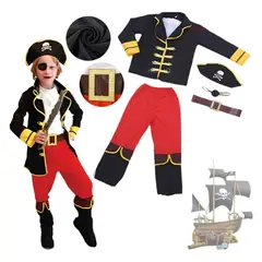 GIOIO - Disfraz Infantil De Pirata Para Niño Halloween