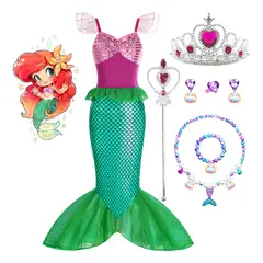 GIOIO - Vestido De Princesa Sirenita Niña