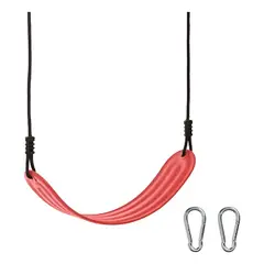 PATIO PARQUE - Columpio Asiento Flexible Envolvente Cuerda Rojo