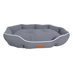 GENERAC - Cama Rectangular Para Mascotas Suave 70x50x11 Cm Gris