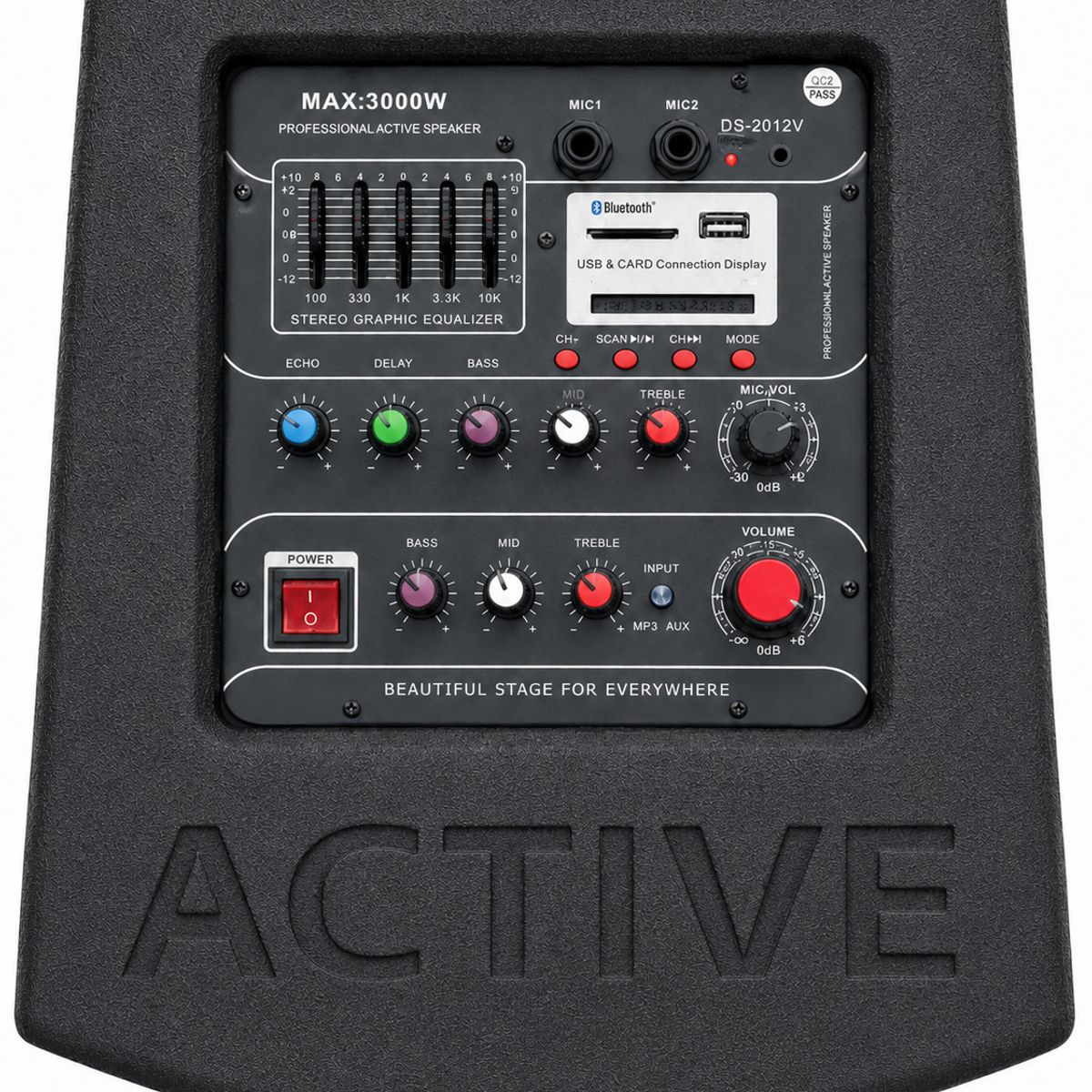 NRS - Parlante Activo NRS DS-2012V | 720W Bluetooth | Micrófono Inalámbrico